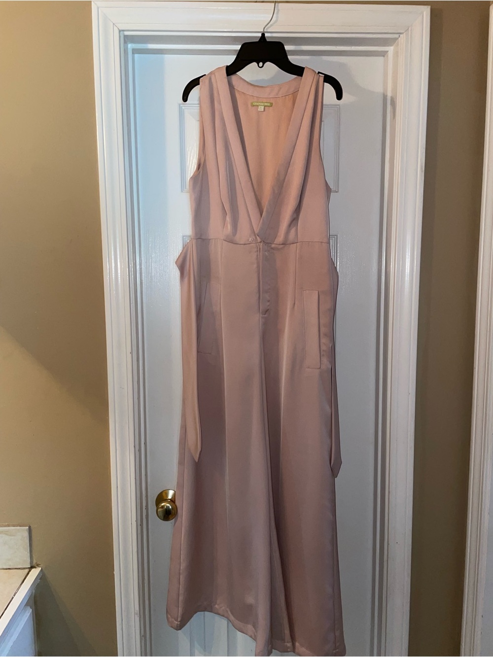 Gianni Bini Blush Pink Wide-Leg Jumpsuit